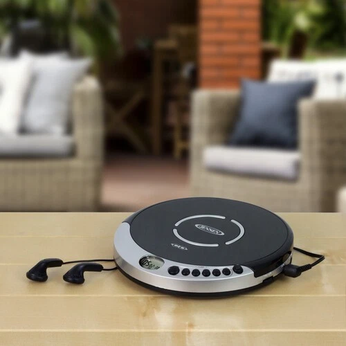 Jensen CD-60R Personal CD Player - 60 Second Anti-Skip - FM Radio (Silver/Black) - Image 4